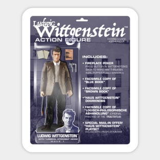 Ludwig Wittgenstein Action FIgure Sticker